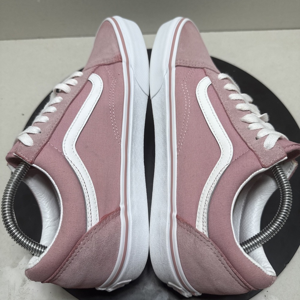 Vans Old Skool Pink Suede Canvas Low Top Mens 9 Womens 10.5 VN0A5JMI2PT - Picture 4 of 12